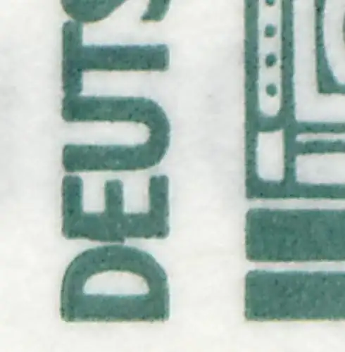 29b MH Markenkiste, 49,5 mm, PLF III: erstes E in DEUTSCHE verdickt, Feld 4 **
