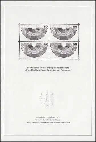 Schwarzdruck aus JB 1979 Wahl Europäisches Parlament SD 5