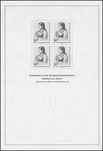 Schwarzdruck aus JB 1985 BERLIN Bettina von Arnim SD 2