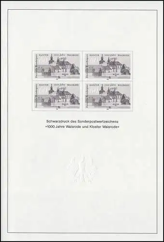 Impression noire de JB 1986 Walsrode et monastère WalSroda