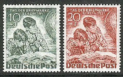 80-81 Tag der Briefmarke 1951 - ** postfrischer Satz
