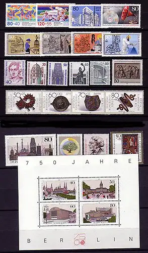 772-797 Berlin-Janvier 1987 complet, frais de port **