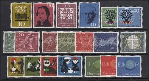 326-345 Bund-Jahrgang 1960 komplett, postfrisch **