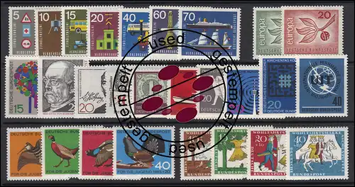 462-488 année fédérale 1965 complète, cacheté O