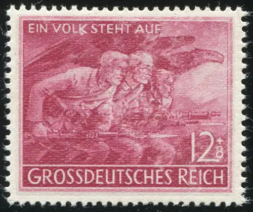 908II Volkssturm 1945 mit Plattenfehler weißer Fleck unter dem K, F.41 **