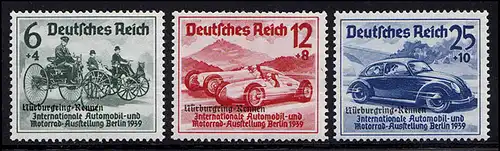 695-697 Nürburgring-Rennen Satz ** postfrisch / MNH