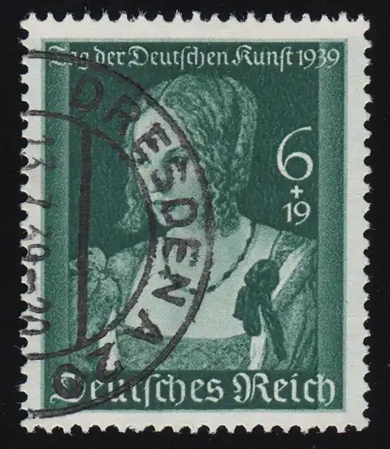 700 Deutsche Kunst 1939 - Marke O gestempelt