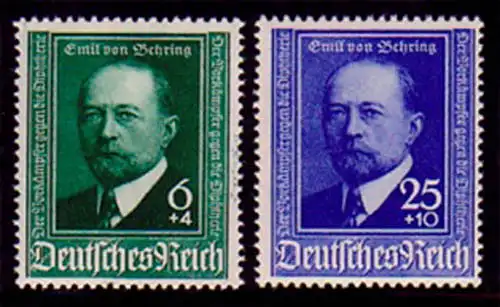 760-761 Emil von Behring 1940 - Set ** post-fraîchissement