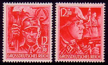 909-910 SA/SS 1945 - Satz gezähnt **