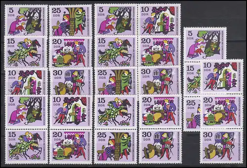 1545-1550 Fêtes 1970, 9 tirages groupés + 6 pièces, set frais de port **