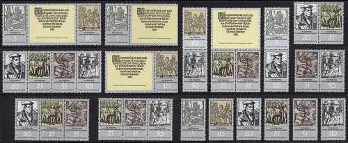 2013-2018 Guerre paysanne, 12 tirages et 6 timbres individuels, set frais de port **