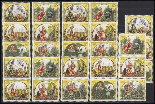 2914-2919 Conte de fées russe 1984, 9 ZD + 6 Ezm, set post-fraîchissement