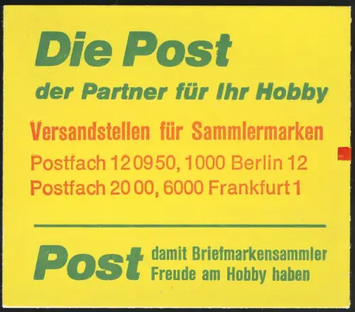 10aII MH BuS 1977, mit Zählbalken, postfrisch **