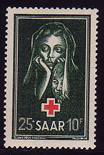 304 Croix-Rouge Sarre 1951, **.