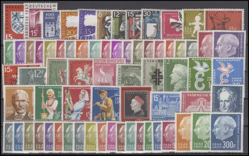 379-448 OPD Sarrebruck 1957-1959 ** post-fraîchissement complet