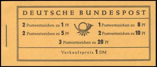 4YII MH Heuss und Ziffer Nachauflage - RLV I, postfrisch **