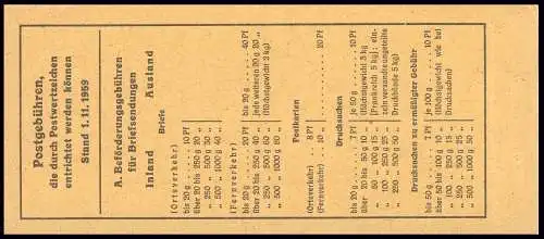 4YII MH Heuss und Ziffer 1960 - RLV II, **