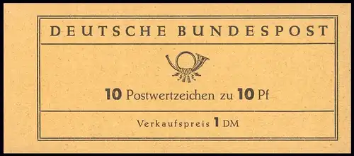 6d MH Heuss 1961, R1, unbedruckter Rand **