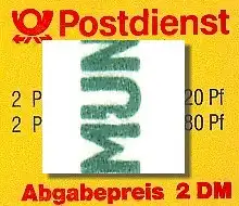 28a MH SWK PLF I: Kerbe links im U, Feld 4, ** postfrisch