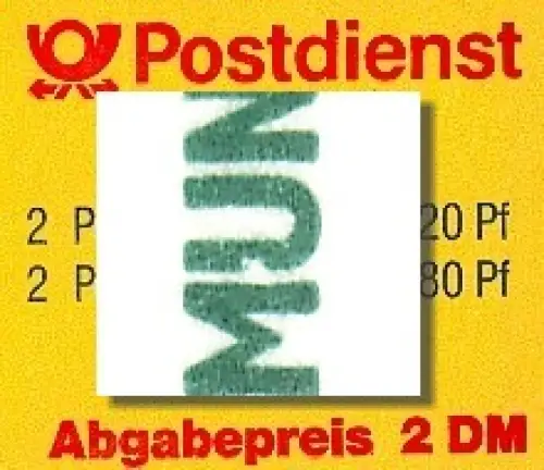 28a MH SWK PLF I Kerbe links im U, Feld 4, ** postfrisch