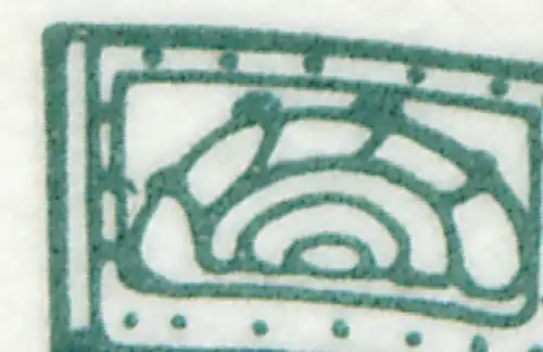 29b MH Caisse de Marque, PLF VII: barre oblique à gauche dans l'ornement, boîte 4 **