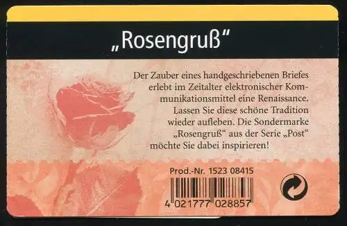 51a MH Rosengruß, Produkt-Nr. 1523 08415  postfrisch **