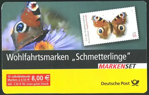 60 MH Schmetterlinge - Versandstellenstempel Weiden 1.12.2005