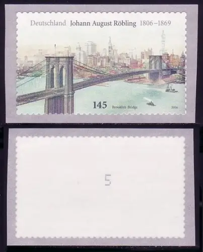 2546 Röbling sk, mit rückseitiger Zählnummer 5, postfrisch **