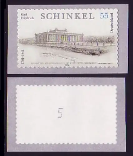 2552 Schinkel selbstklebend mit Zählnummer 5, postfrisch **