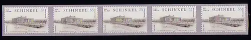 2552 Schinkel sk, bandes de 5 avec numéro de GERADER, frais