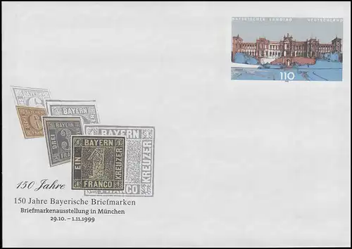 USo 11 timbres Bayerische, frais de port