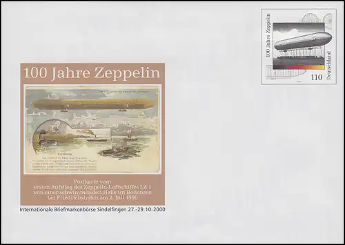 USo 17 Sindelfingen 100 Jahre Zeppelin 2000, postfrisch