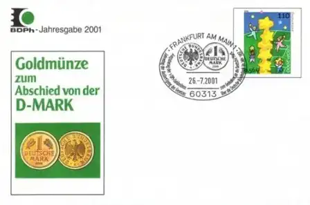 Année 2001 de la BDPh Au revoir du mark allemand à USo 19