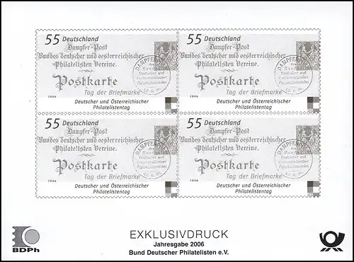 BDPh-Jahresgabe 2006 Tag der Briefmarke Dampferpost