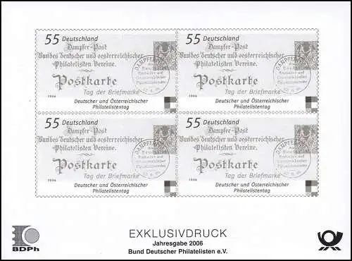 BDPh-Jahresgabe 2006 Tag der Briefmarke Dampferpost