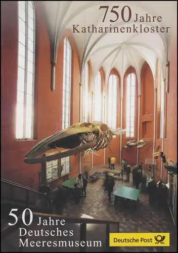 2195 Monastère de Catherine et 50 ans Musée allemand de la mer de Stralsund - EB 4/2001