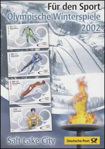 2237-2240a Aide sportive Winterolympiade 2002 - EB 2/2002