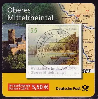 63b MH Mittelrheintal - toutes les marques Tage-Temporaire 22.5.2007 (10 timbres)