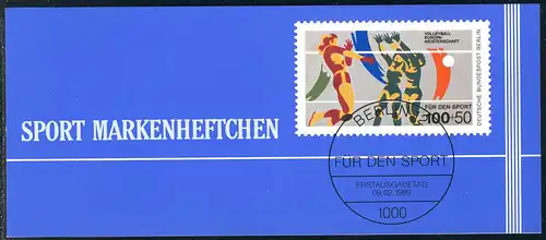 Sport 1989 Volleyball 100 Pf, 6x836, ** postfrisch