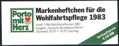 BAGFW/Wofa 1983 Fleurs alpines - article alpin 60 Pf, 5x704, ESSt Berlin