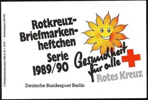 DRK/Wofa 1989 Briefbote 60 Pf, 6x852, postfrisch