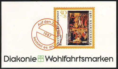 Diakonie/Weihnachten 1987 Anbetung der Könige 50 Pf, 5x797, postfrisch