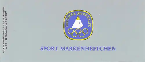 Sport 1982 Course continue 60 Pf, 6x1127, frais de port