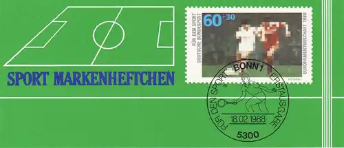 Sport 1988 Fußball 60 Pf, 6x1353, postfrisch