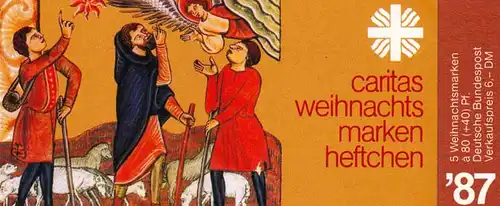 Caritas/Weihnachten 1987 Geburt Christi 80 Pf, 5x1346, postfrisch