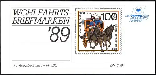 DPWV/Wofa 1989 Postomnibus 100 Pf, 5x1439, ESSt Bonn