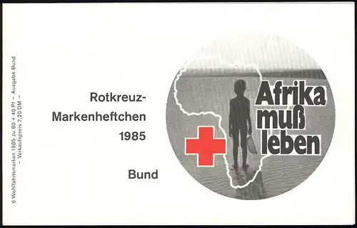 DRK/Wofa 1985 Miniaturen Blumen 80 Pf, 6x1261, postfrisch