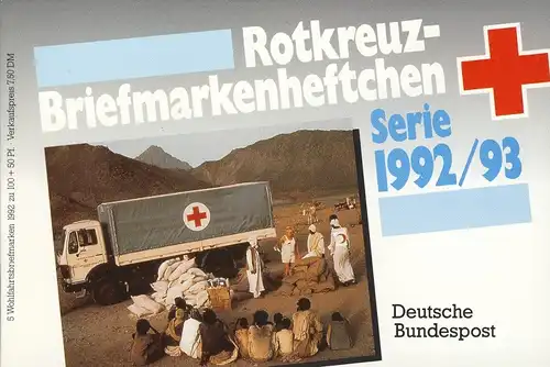 DRK/Wofa 1992/93 Figurenuhr 100 Pf, 5x1634, Tagesstempel