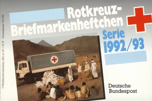 RDC/Wofa 1992/93 Horloge de figure 100 Pf, 5x1634, ET-O Frankenberg/Eder 15.10.92