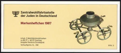 WZStJ/Wofa 1987 Or & Argent - Livre sterling 80 Pf, 5x1336, ESSt Bonn